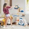 Tangkula Space Theme Cat Tree w/ Sisal Covered Scratching Posts UFO-shaped Top Perch - 2 of 4