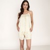 Anna-Kaci Lounge Women's Floral Stripe Camisole and Lounge Shorts Set with Elastic Waist and Relaxed Fit - 2 of 4