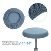 Unique Bargains Non-Slip Washable 11"-16'' Elastic Round Bar Stool Seat Cushions for Chair Stool 2 Pcs - 3 of 4
