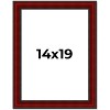 PosterPalooza | Weathered Red Picture Frame - UV Acrylic, Foam Board Backing, Hanging Hardware - 2 of 4