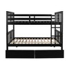 TiramisuBest Full Size Wood Loft Bed With Built-in Wardrobes,Cabinets and Drawers,White - 4 of 4