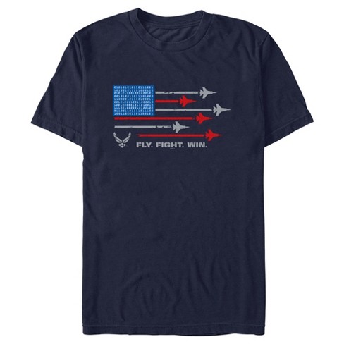 Men s United States Air Force American Flag Fly Fight Win Motto T shirt Target