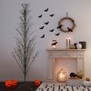 Northlight Pre-Lit Cascade Outdoor Halloween Twig Tree - 6' - Black - Orange Lights - 4 of 4