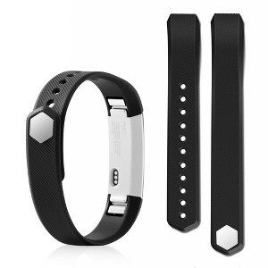 Zodaca TPU Watch Band Compatible with Fitbit Alta and Alta HR, Fitness Tracker Replacement Band - Large, Black - 1 of 4
