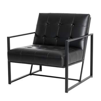 PU Leather Accent Chair - Glitzhome