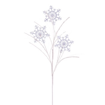 Vickerman 31 Baby Blue Snowflake Glitter Spray, 6 Per Bag. : Target