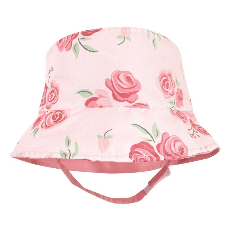 Hudson Baby Infant Girl Sun Protection Hat, Blush Rose Leopard, 4 of 8