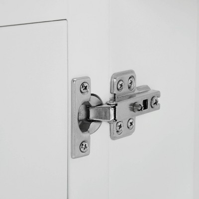 Savannah White Flush Mount Mirrored Bathroom Wall Cabinet