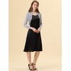 INSPIRE CHIC Women's Elegant Sheer Floral Lace Crop Bolero Shrug - 2 of 4