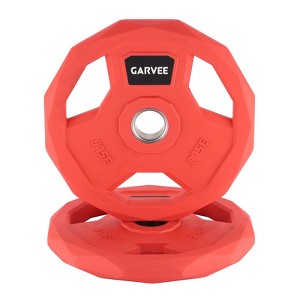 Coucheta Color Rubber Coated Weight Plates 2-Inch,Barbell Weight Plate Set,Cast Iron Weight Plates for Weightlifting,Home Gym - 1 of 4