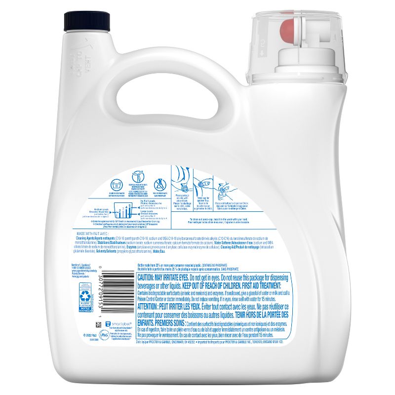 Cheer Liquid Laundry Detergent - Free &#38; Gentle - 154 fl oz, 3 of 6