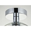 Elegant Lighting Baxter 1 Light Brass Flush Mount With Clear Glass - 2 of 4