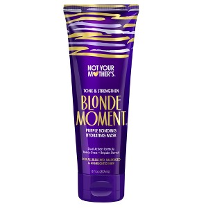 Not Your Mother's Blonde Moment Purple Bonding Hair Mask Tone & Repair for Lightened Hair - 8 fl oz - 1 of 4