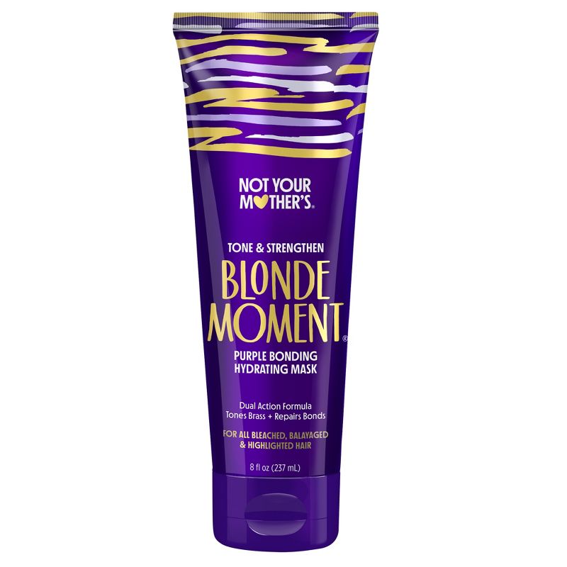 Not Your Mother&#39;s Blonde Moment Purple Bonding Hair Mask Tone &#38; Repair for Lightened Hair - 8 fl oz, 1 of 10