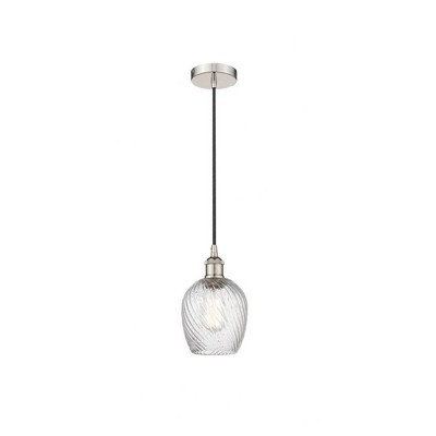 Salina - 1 Light Cord Hung Mini Pendant In Industrial Style-9.75 Inches Tall and 5 Inches Wide