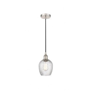 Salina - 1 Light Cord Hung Mini Pendant In Industrial Style-9.75 Inches Tall and 5 Inches Wide - 1 of 1