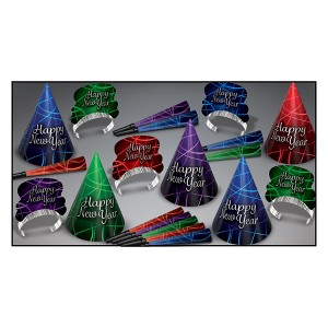 Beistle Ring In The New Year Party Kit Assortment for 10 people contains 20 items Multicolored - 1 of 3