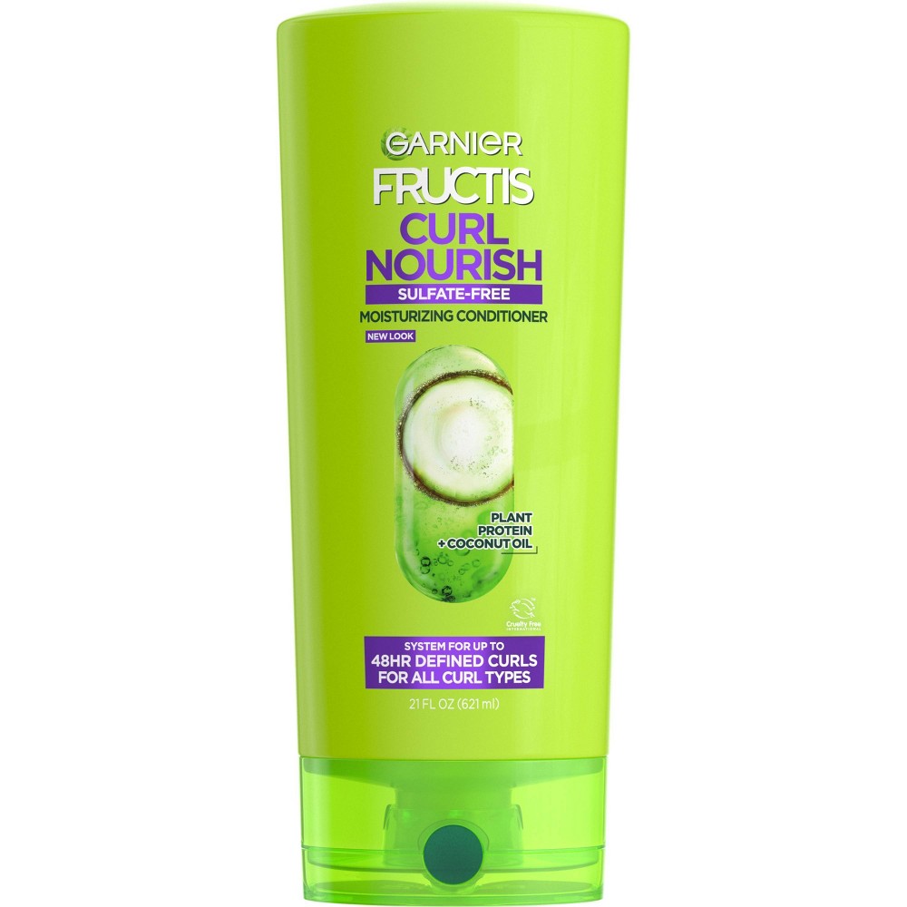 Photos - Hair Product Garnier Fructis Curl Nourish Paraben-free Conditioner Infused with Coconut 