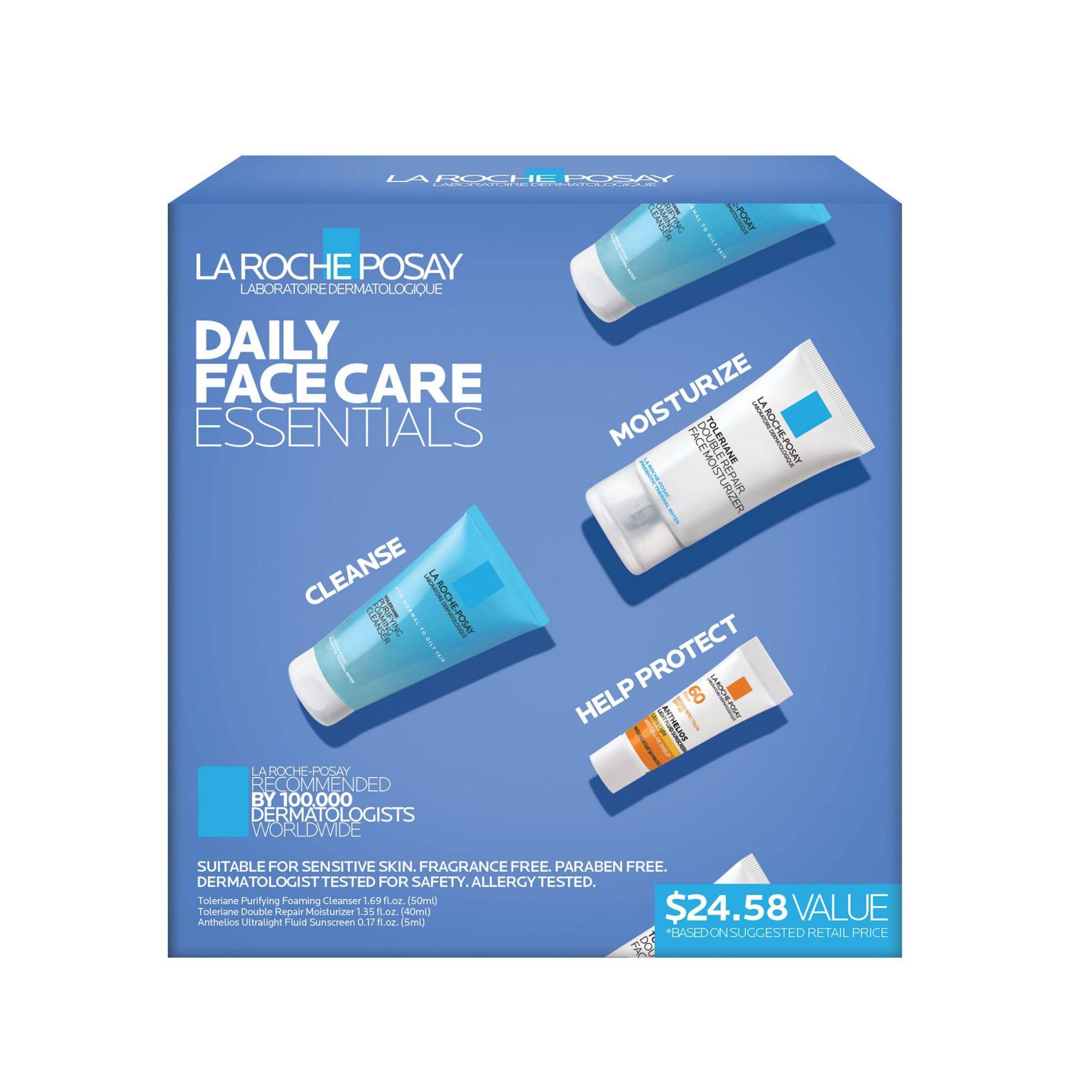 La Roche Posay Daily Facial Essentials Gift Set - 3pc
