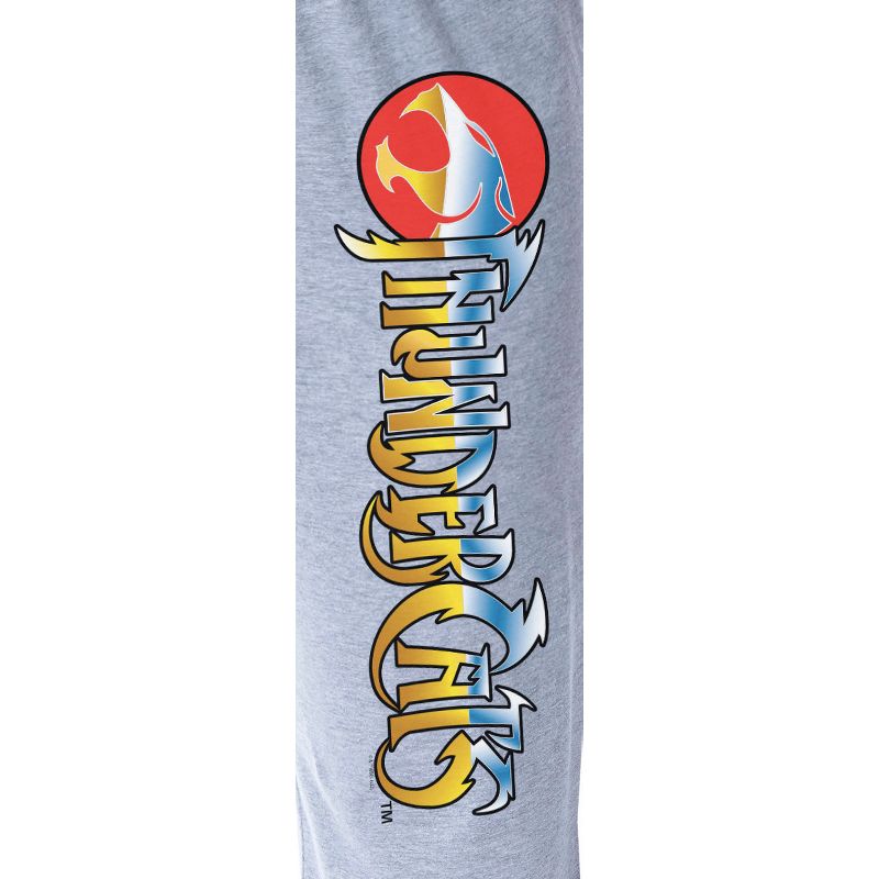Thundercats Women's Classic Show Title Logo Icon Sleep Pajama Pants Grey, 3 of 4