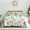 Southshore Fine Living Passiflora 300 Thread-Count 100% Cotton Sateen Floral Duvet Cover Set - 2 of 4