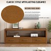 VYNXARIA Stylish TV Stand,Classic Design with Three Drawers and Spacious Surface,Versatile as TV Console or Side Cabinet,Brown - 4 of 4