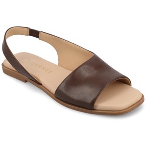 Journee Women's Brinsley Medium and Wide Width Flat Sandals - 1 of 4