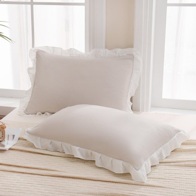 Ruffled Pillow Shams & Body Pillow Cover – Soft Wrinkle Resistant Bedding Collection Envelope Closure