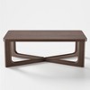 Lirago Wood Coffee Table 50x26 Walnut - 2 of 4
