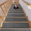 BAGOKIE 15PCS Non-Slip Carpet Stair Treads 8"x30" Mats Indoor for Wooden Steps - 2 of 4