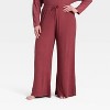 Women's Cozy Ribbed Wide Leg Pants - Auden™ - 4 of 4