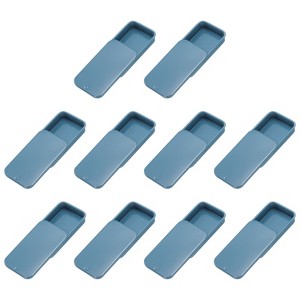 Unique Bargains Metal Anti-Oxidation Slide Top Rectangular Tin Containers 10 Pcs - 1 of 4