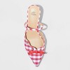 Women's Lysandra Gingham Eyelet Kitten Heels - Wild Fable™ Red - 3 of 4