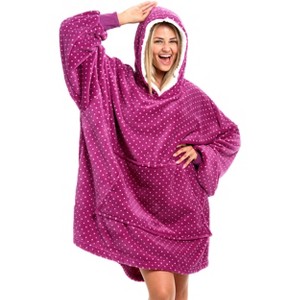 ADR Adult Wearable Blanket, Sweater Hoodie, Blanket with Sleeves for Men & Women Oversized Sweatshirt - 1 of 3