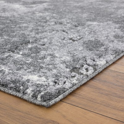 Abstract Splendor Easy-Care Gray Synthetic 8' x 10' Area Rug
