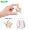 Unique Bargains Pentagram Wicker Rattan Balls Decorative Bowl Fillers 2.36 Inch 12 Pcs - 2 of 4