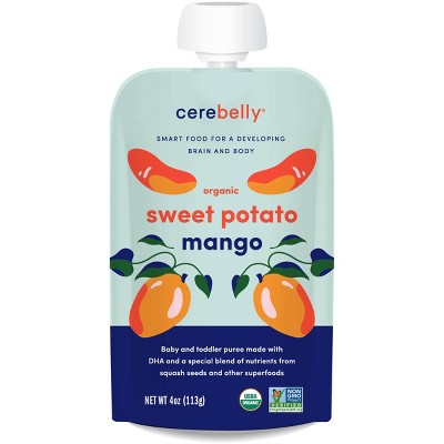 Cerebelly Organic Sweet Potato and Mango Baby Food Pouch - 4oz