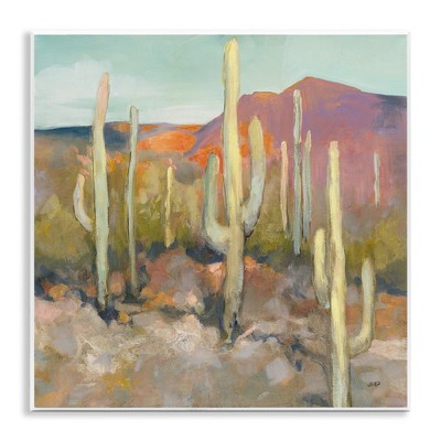Stupell Industries Soft Cactus Desert Landscape, 12" x 12"