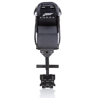 Black Leather Look Vinyl Foldable Racing Simulator Cockpit