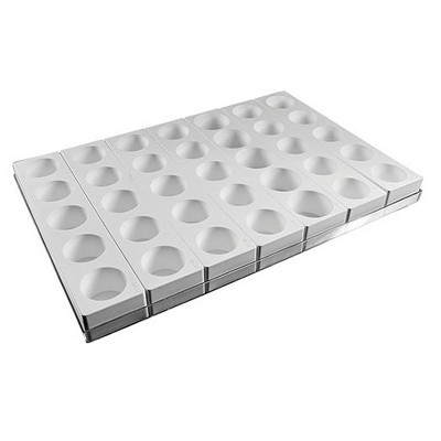 Silikomart Multiflex Silicone Mold Round, 35 Cavities + Tray