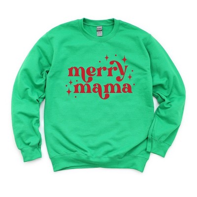 Simply Sage Market Women's Graphic Sweatshirt Whimsical Merry Mama