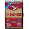 Trends International NFL San Francisco 49ers - Champions 23 Framed Wall Poster Prints - 3 of 4