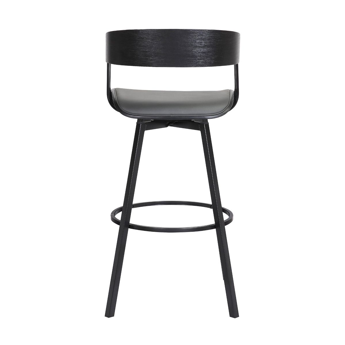 Athena Upholstered Swivel Barstool - thumbnail 6