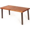 Costway Rectangular Acacia Wood Dining Table Rustic Furniture  Indoor &Outdoor - 2 of 4