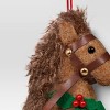 Christmas Wool Horse Brown Head Ornament - Wondershop™ - 3 of 3