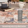 Vintage Floral Washable Rug, Low Pile Non-Slip Stain Resistant Distressed Soft Indoor Floor Carpet - 3 of 4