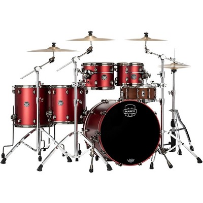 Mapex Saturn Evolution Workhorse Maple 5-Piece Shell Pack With 22 in. Bass Drum Tuscan Red