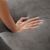 Modern Velvet Loveseat Sofa, With Jeweled Buttons, Square Arm, 2 Pillows, Comfortable Upholstered Sofa, For Living Room Bedroom Apartment - 4 of 4