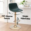 Kumasinova Swivel Bar Stools Adjustable Height Set of 2,PU Leather Counter Stools with Back Support,Counter Height Bar Stools for Kitchen Island - 3 of 4