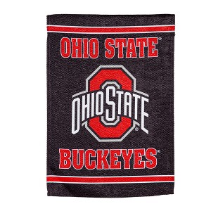 Evergreen Ohio State University House Flag 28 x 44 Inches Outdoor Decor for Homes and Gardens - 1 of 3